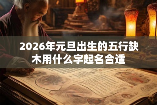 2026年元旦出生的五行缺木用什么字起名合适