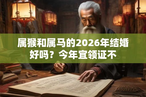 属猴和属马的2026年结婚好吗？今年宜领证不