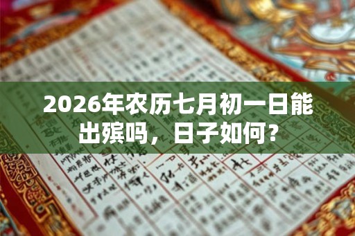 2026年农历七月初一日能出殡吗，日子如何？
