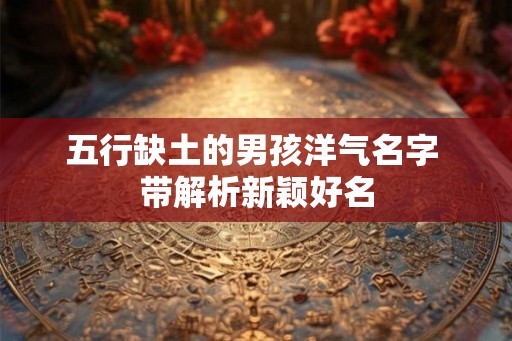 五行缺土的男孩洋气名字 带解析新颖好名