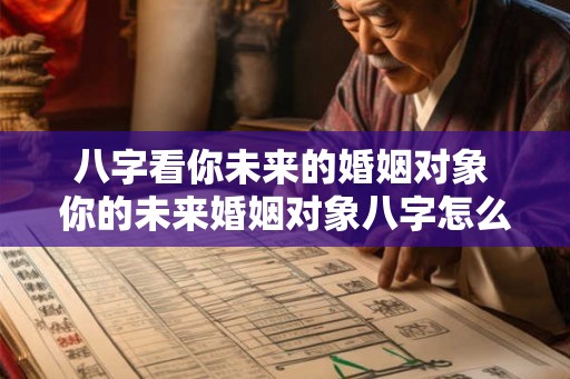 八字看你未来的婚姻对象 你的未来婚姻对象八字怎么看