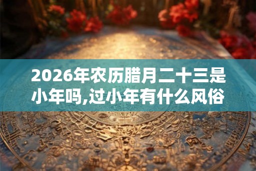 2026年农历腊月二十三是小年吗,过小年有什么风俗