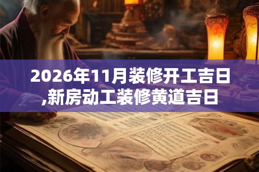 2026年11月装修开工吉日,新房动工装修黄道吉日