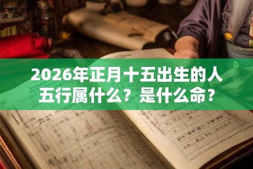 2026年正月十五出生的人五行属什么？是什么命？