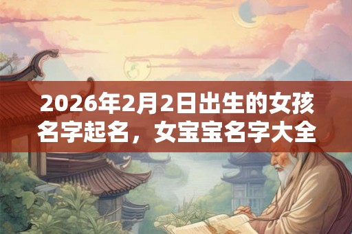 2026年2月2日出生的女孩名字起名，女宝宝名字大全