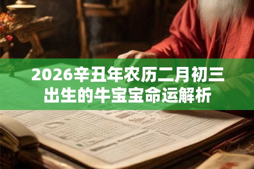 2026辛丑年农历二月初三出生的牛宝宝命运解析