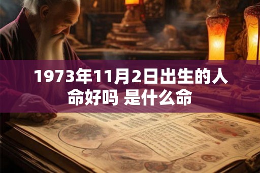 1973年11月2日出生的人命好吗 是什么命
