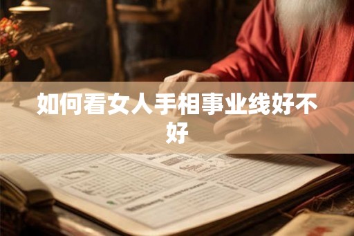 如何看女人手相事业线好不好
