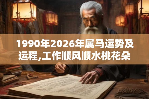 1990年2026年属马运势及运程,工作顺风顺水桃花朵朵开