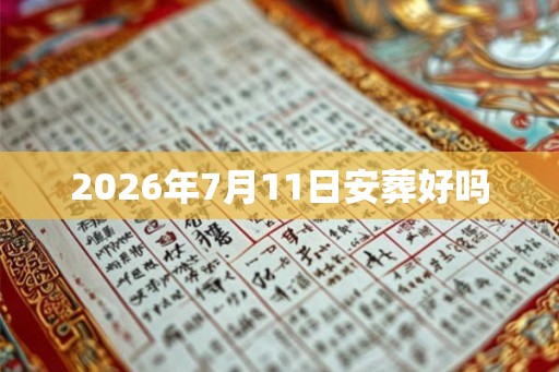 2026年7月11日安葬好吗