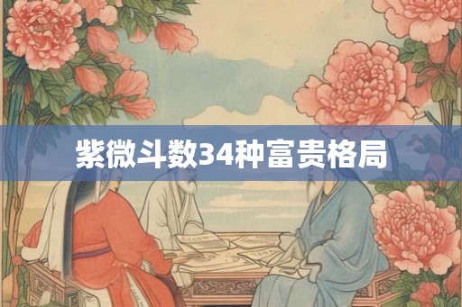 紫微斗数34种富贵格局