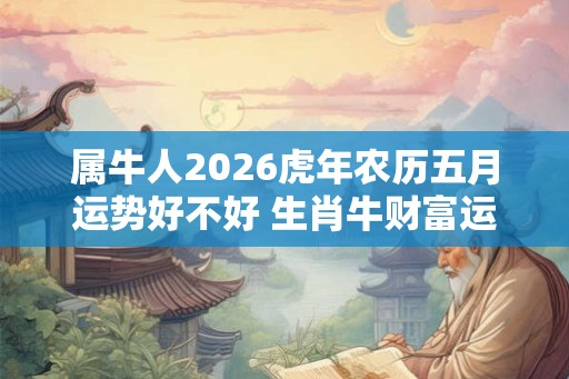 属牛人2026虎年农历五月运势好不好 生肖牛财富运程怎么样