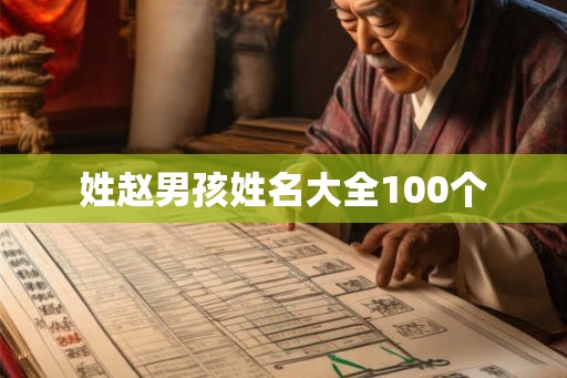 姓赵男孩姓名大全100个