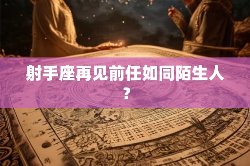 射手座再见前任如同陌生人？