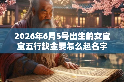 2026年6月5号出生的女宝宝五行缺金要怎么起名字