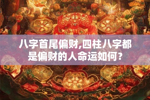 八字首尾偏财,四柱八字都是偏财的人命运如何？
