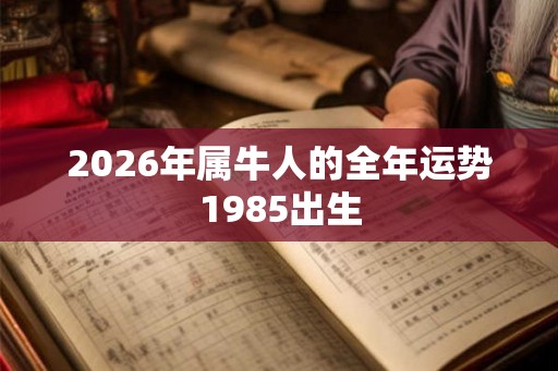 2026年属牛人的全年运势1985出生