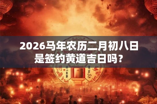 2026马年农历二月初八日是签约黄道吉日吗？