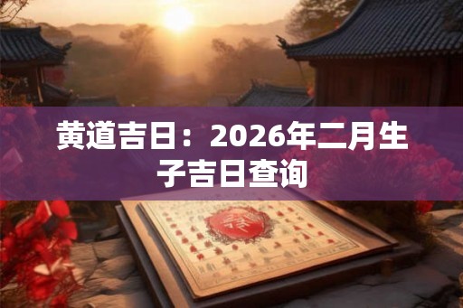 黄道吉日:2026年二月生子吉日查询 黄道吉日:2026年二月生子吉日查询
