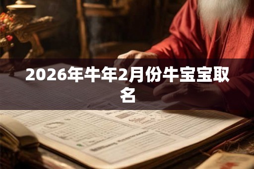 2026年牛年2月份牛宝宝取名