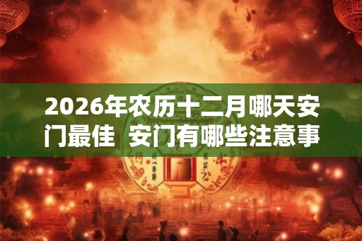 2026年农历十二月哪天安门最佳 安门有哪些注意事项 2026年农历十二月哪天安门最佳 安门有哪些注意事项