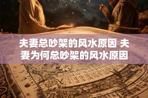 夫妻总吵架的风水原因 夫妻为何总吵架的风水原因