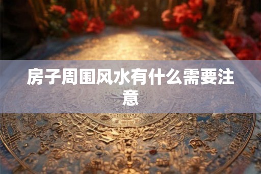 房子周围风水有什么需要注意 房子周围风水有什么需要注意