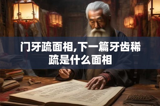 门牙疏面相,下一篇牙齿稀疏是什么面相