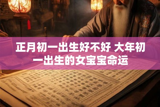 正月初一出生好不好 大年初一出生的女宝宝命运