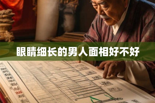 眼睛细长的男人面相好不好