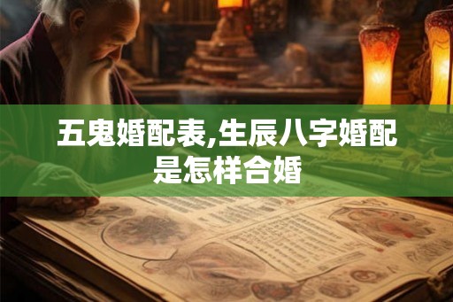五鬼婚配表,生辰八字婚配是怎样合婚 五鬼婚配表,生辰八字婚配是怎样合婚