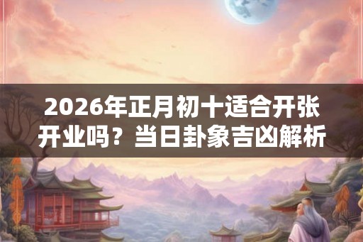 2026年正月初十适合开张开业吗？当日卦象吉凶解析