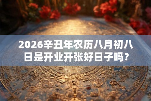 2026辛丑年农历八月初八日是开业开张好日子吗？