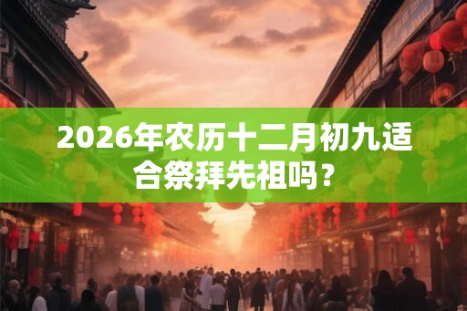 2026年农历十二月初九适合祭拜先祖吗？