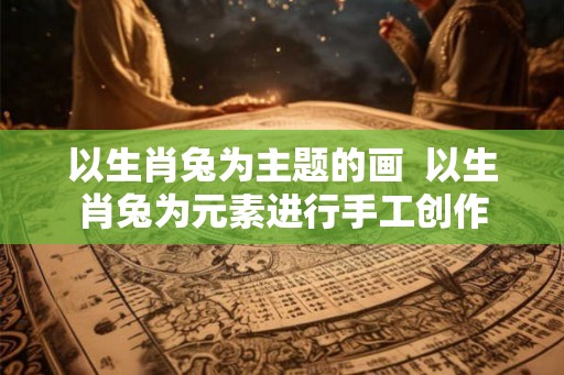以生肖兔为主题的画  以生肖兔为元素进行手工创作