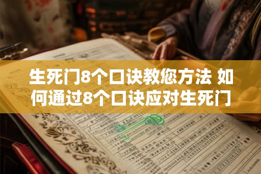 生死门8个口诀教您方法 如何通过8个口诀应对生死门