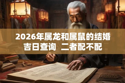 2026年属龙和属鼠的结婚吉日查询  二者配不配
