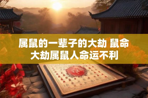 属鼠的一辈子的大劫 鼠命大劫属鼠人命运不利
