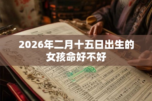 2026年二月十五日出生的女孩命好不好