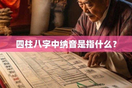 四柱八字中纳音是指什么？