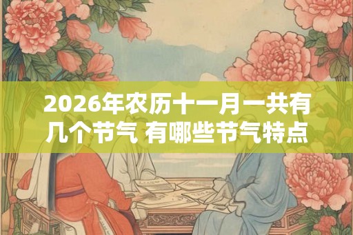 2026年农历十一月一共有几个节气 有哪些节气特点