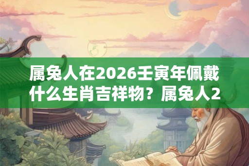 属兔人在2026壬寅年佩戴什么生肖吉祥物？属兔人2026年大利方位