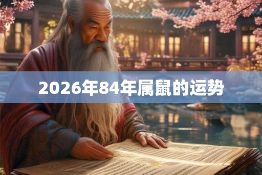 2026年84年属鼠的运势