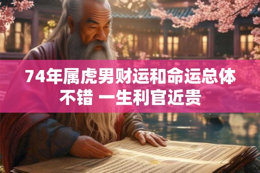 74年属虎男财运和命运总体不错 一生利官近贵 74年属虎男财运和命运总体不错 一生利官近贵