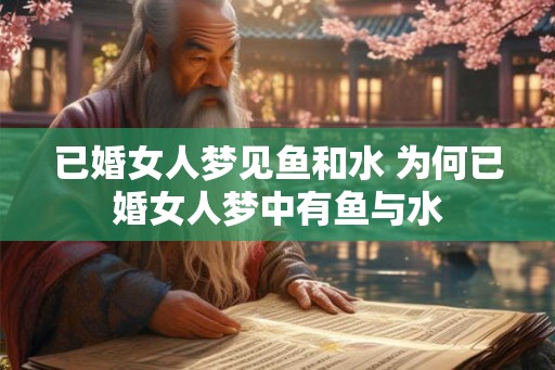 已婚女人梦见鱼和水 为何已婚女人梦中有鱼与水 已婚女人梦见鱼和水 为何已婚女人梦中有鱼与水