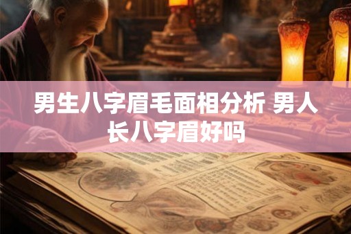 男生八字眉毛面相分析 男人长八字眉好吗