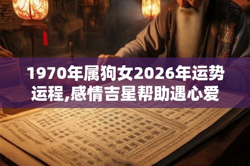 1970年属狗女2026年运势运程,感情吉星帮助遇心爱之人