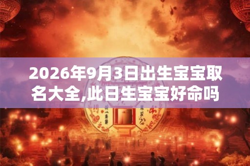 2026年9月3日出生宝宝取名大全,此日生宝宝好命吗？