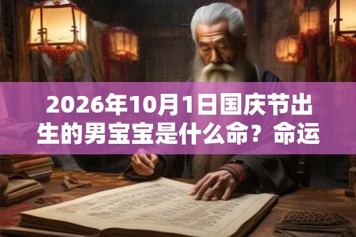 2026年10月1日国庆节出生的男宝宝是什么命?命运好吗? 2026年10月1日国庆节出生的男宝宝是什么命?命运好吗?
