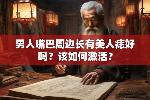 男人嘴巴周边长有美人痣好吗？该如何激活？
